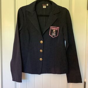 Dreamgirl Black Blazer with Pink Emblem